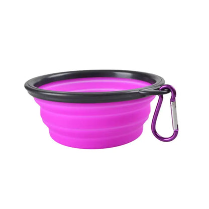 New Foldable Silicone Dog Pet Bowl