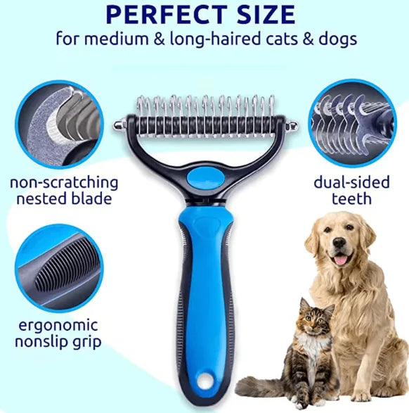 Pro Dual Pet Grooming Brush