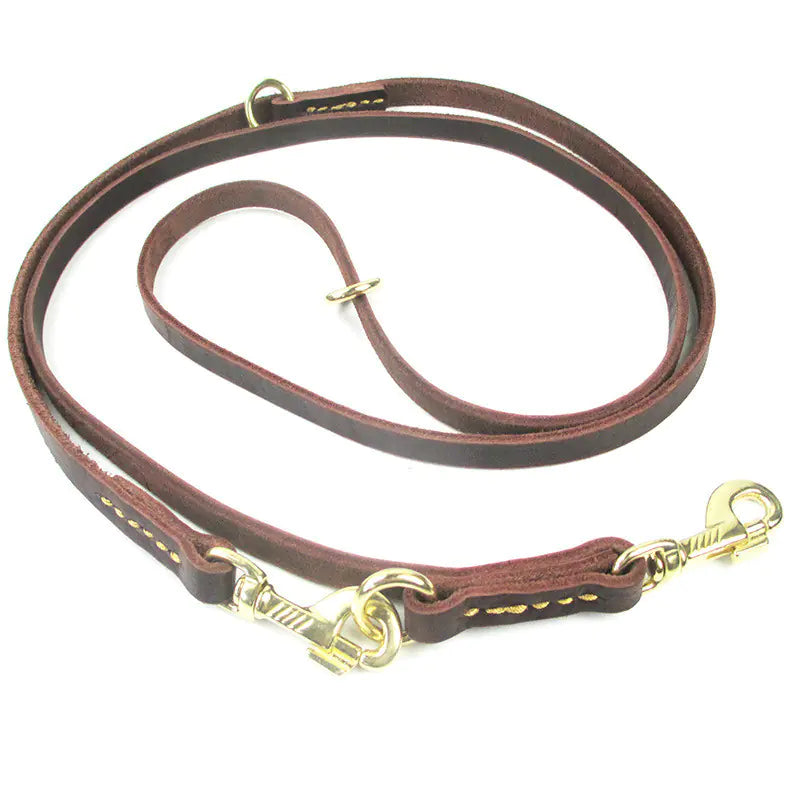 Multifunctional Dog Leash with Double Copper Hook