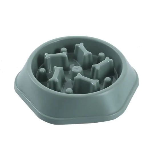 Home Style Bone Slow Feeder Dog Bowl for Choke Prevention