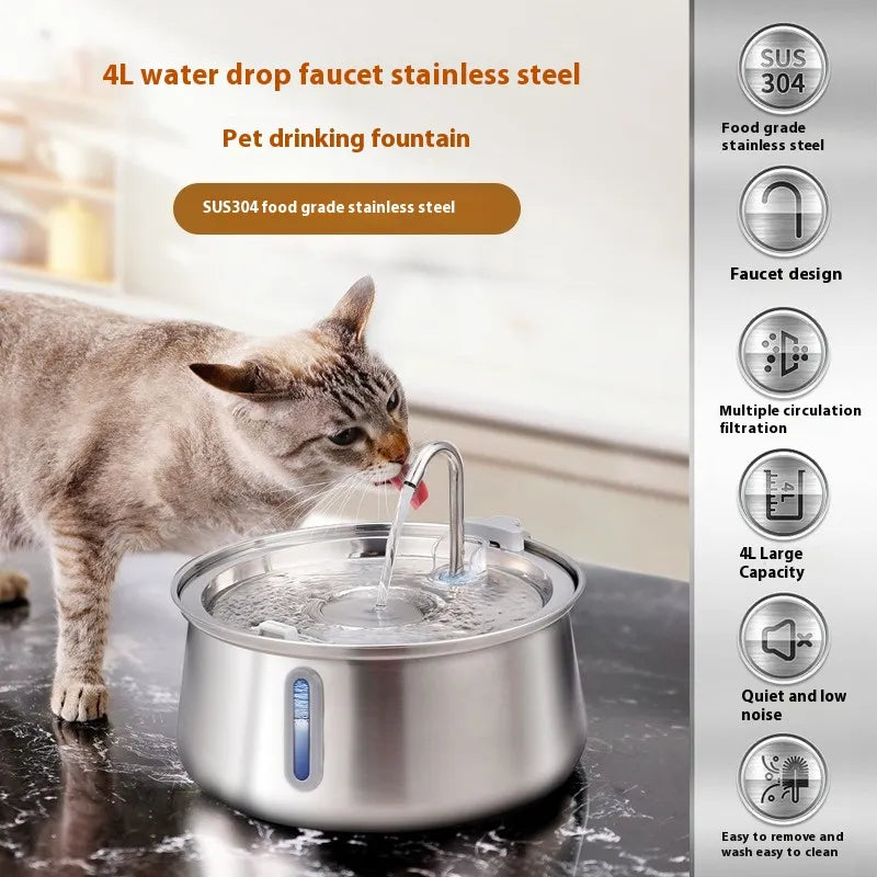 Pet 4L Stainless Steel Water Dispenser